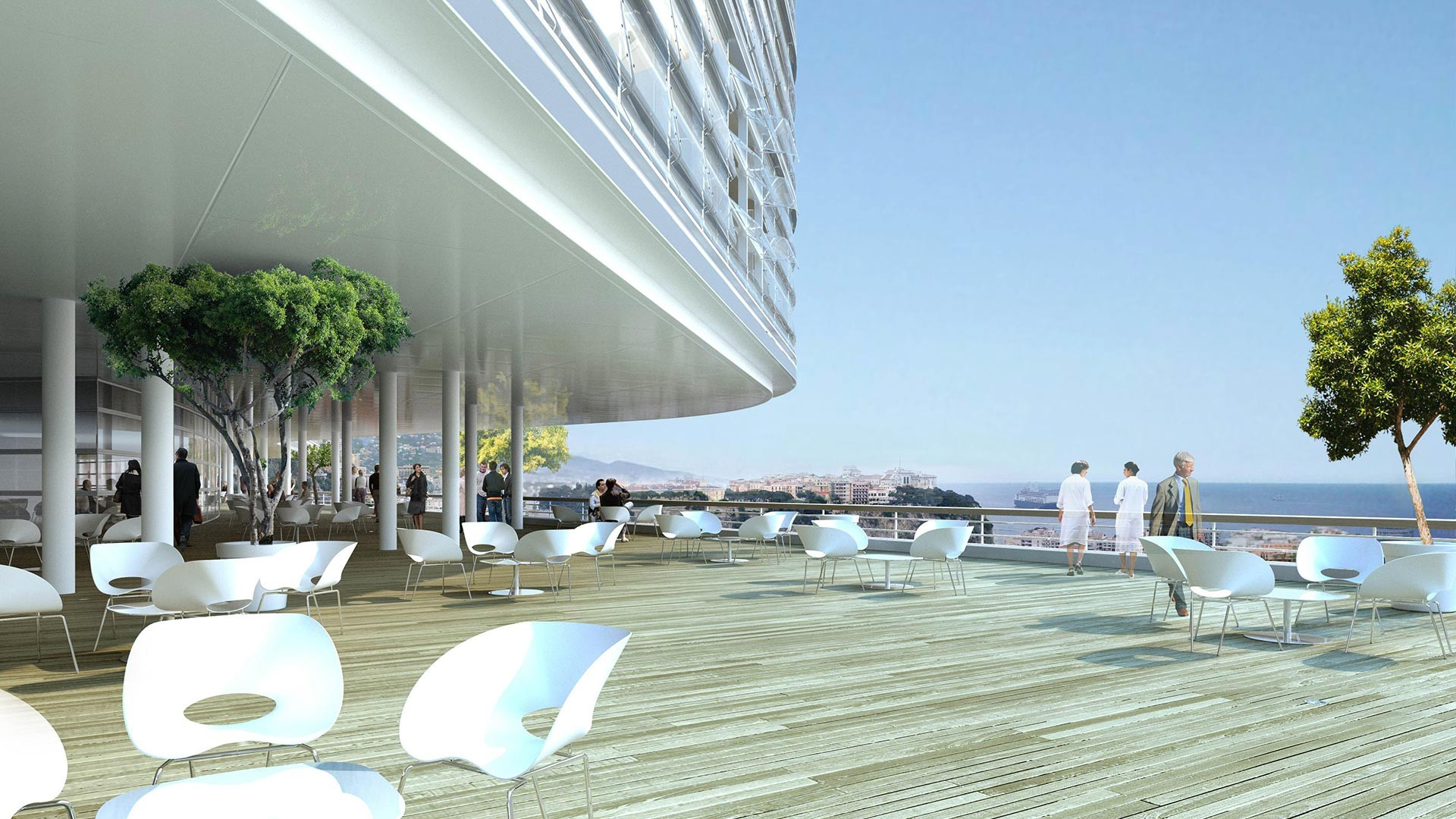 Nouvel hopital princesse Grace monaco vue-terrasse