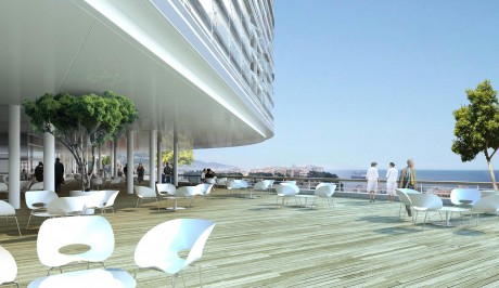 Nouvel hopital princesse Grace monaco vue-terrasse